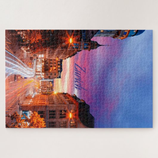 Zürich Zwitserland Sunset Legpuzzel (Horizontaal)