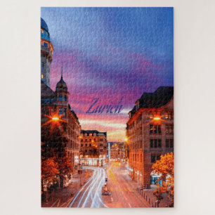 Zürich Zwitserland Sunset Legpuzzel