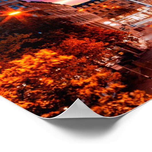 Zürich Zwitserland Sunset Poster (Hoek)