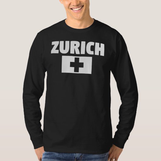 Zurich Zwitserland T-shirt (Voorkant)