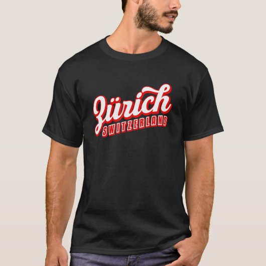 Zürich Zwitserland T-shirt (Voorkant)
