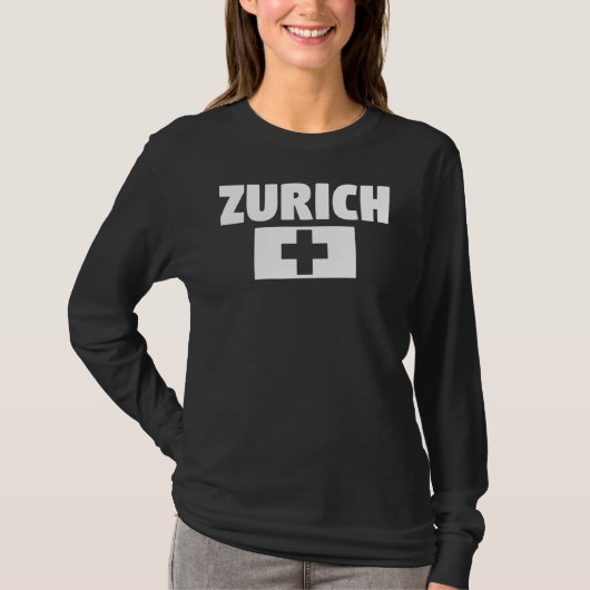 Zurich Zwitserland T-shirt (Voorkant)