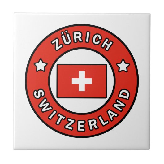 Zürich Zwitserland Tegeltje (Voorkant)