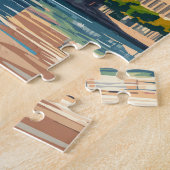 Zürich Zwitserland Travel Art Vintage Legpuzzel (Zijkant)