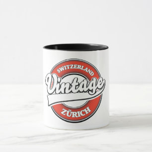 Zurich Zwitserland vintage stijl logo Magneet Mok