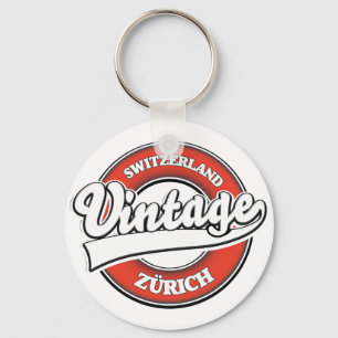 Zürich Zwitserland vintage stijl logo Sleutelhanger