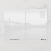 Zürich Zwitserland vroeg in de avond Briefkaart (Achterkant)