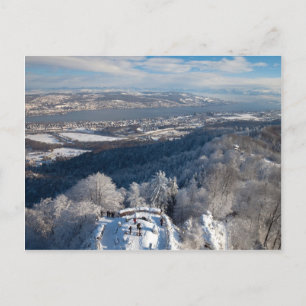 Zurich Zwitserland Winter Briefkaart