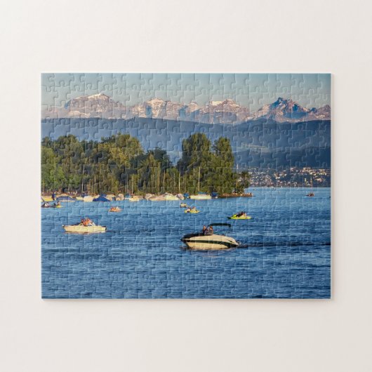 Zürich, Zwitserland Zürichsee (Zürich-meer) Legpuzzel (Horizontaal)
