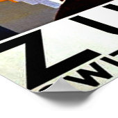 Zurich, Zwitserse stad, kerk, vintage-reis Poster (Hoek)