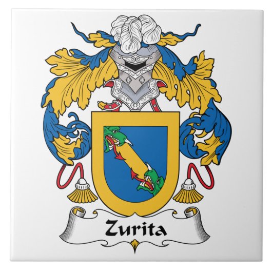 Zurita Family Crest Tegeltje (Voorkant)