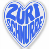 Zürri Schnurre Sticker (Voorkant)