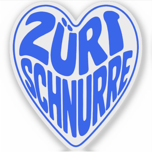 Zürri Schnurre Sticker (Voorkant)