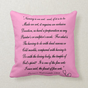 Zurse Afstuderen Pillow Florence Nightingale Words Kussen
