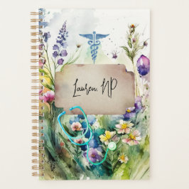 Zurse Boho Waterverf Wildflower Floral Student Planner