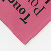 Zurse fleece Blanket beschrijvende woorden roze (Hoek)