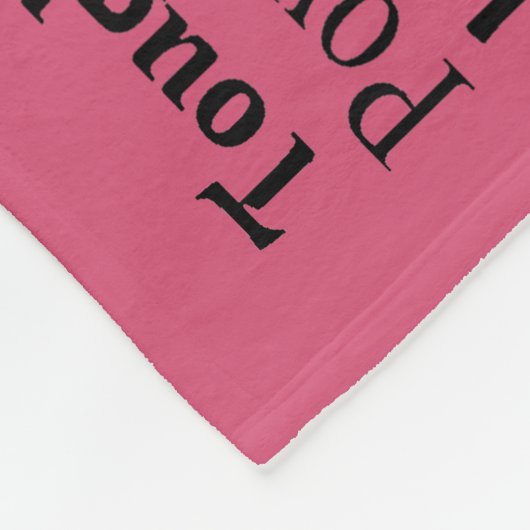 Zurse fleece Blanket beschrijvende woorden roze (Hoek)