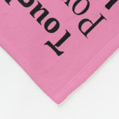 Zurse fleece Blanket beschrijvende woorden roze (Hoek)