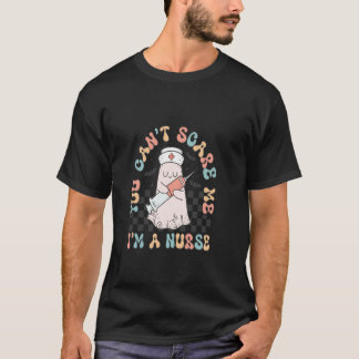 Zurse Funny Stethoscope Nurse Pumpkin Skull Lover T-shirt