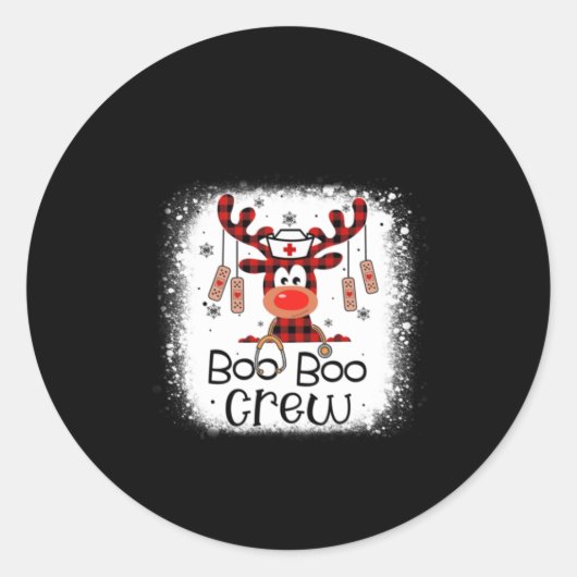 Zurse Gift Boo Boo Crew Ronde Sticker (Voorkant)