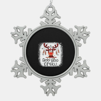 Zurse Gift Boo Boo Crew Tin Sneeuwvlok Ornament