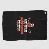 Zurse Gift Er Zurse Kerstman Golfhanddoek (Horizontaal)