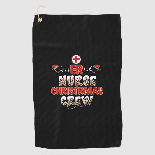 Zurse Gift Er Zurse Kerstman Golfhanddoek (Voorkant)