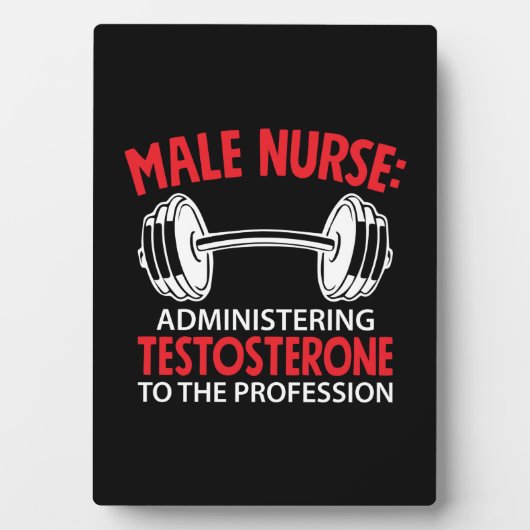 Zurse Gift Male Nurse Administratie Fotoplaat (voorkant)