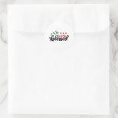 Zurse Gift Nurse Blessed Ronde Sticker (Tas)