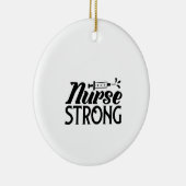 Zurse Gift Nurse Sterke Keramisch Ornament (Rechts)