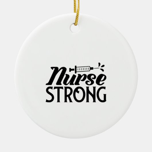 Zurse Gift Nurse Sterke Keramisch Ornament (Voorkant)