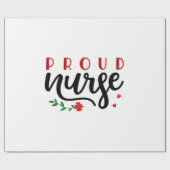Zurse Gift Proud Nurse Cadeaupapier (Vlak)