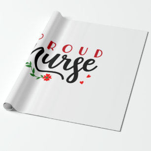 Zurse Gift Proud Nurse Cadeaupapier