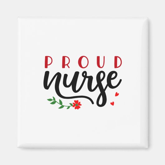 Zurse Gift Proud Nurse Magneet (Voorkant)