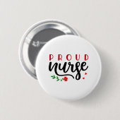 Zurse Gift Proud Nurse Ronde Button 5,7 Cm (Voorkant /achterkant)
