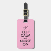 Zurse Gift Stethoscoop houdt kalm en zuster aan Bagagelabel (Voorkant verticaal)