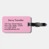 Zurse Gift Stethoscoop houdt kalm en zuster aan Bagagelabel (Achterkant horizontaal)