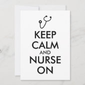 Zurse Gift Stethoscoop houdt kalm en zuster aan Kaart (Voorkant)