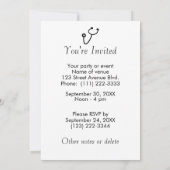 Zurse Gift Stethoscoop houdt kalm en zuster aan Kaart (Achterkant)