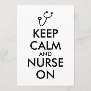 Zurse Gift Stethoscoop houdt kalm en zuster aan Kaart