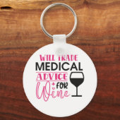 Zurse Gift zal medisch advies inwinnen voor wijn Sleutelhanger (Voorkant)