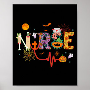 Zurse Halloween Costume Stethoscope Heartbeat Pomp Poster