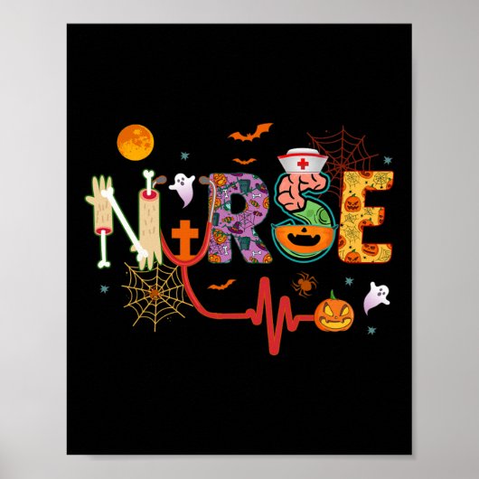 Zurse Halloween Costume Stethoscope Heartbeat Pomp Poster (Voorkant)