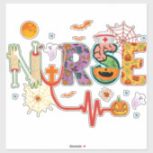 Zurse Halloween Costume Stethoscope Heartbeat Pomp Sticker (Vel)