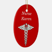Zurse kerstversiering keramisch ornament (Rechts)
