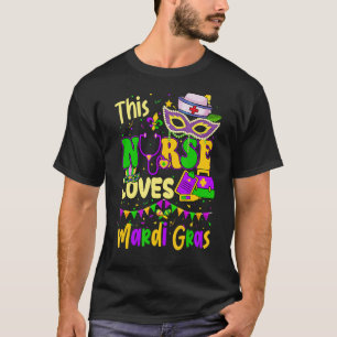 Zurse Mardi Gras Scrub boven deze zustliefhebbers T-shirt
