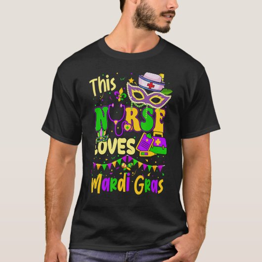 Zurse Mardi Gras Scrub boven deze zustliefhebbers T-shirt (Voorkant)
