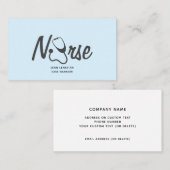 Zurse Medical Stethoscoop Blauwgroen Gray Professi Visitekaartje (Voorkant / Achterkant)