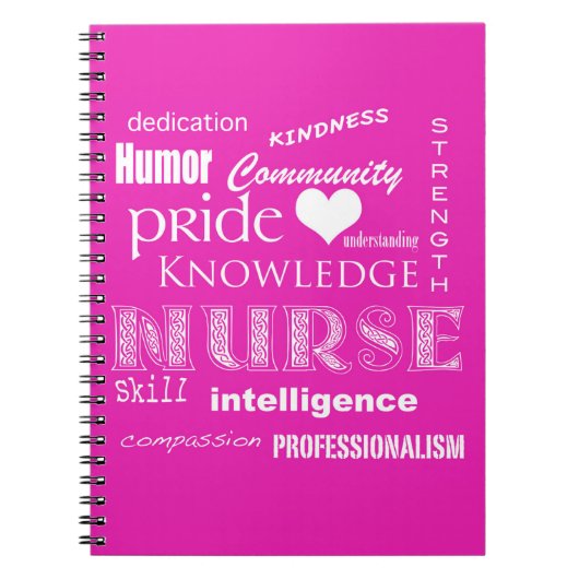 Zurse Pride-Attributen/Roze Notitieboek (Voorkant)