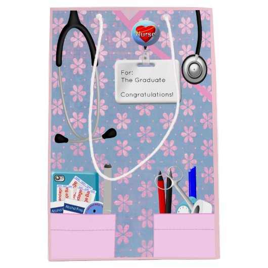 Zurse Roze Medium Cadeauzakje (Voorkant)